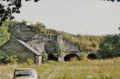 
Limekilns at Western end of the tramway, Kepwick Railway, North Yorkshire, August 1975